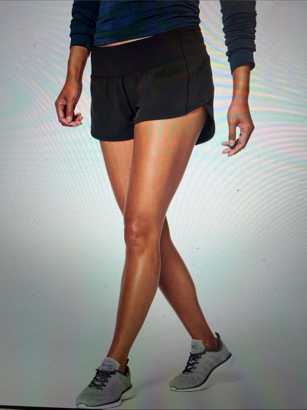 Lululemon sz 6 Speed Up Black Shorts 2.5 inch sporty running sweat-wicking
